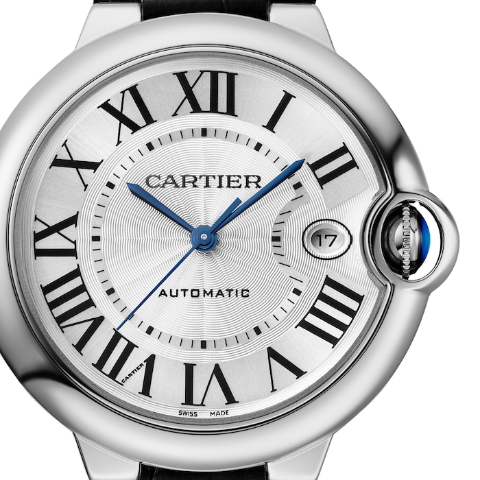 Cartier Ballon Bleu De Cartier Watch, 40mm, Automatic Movement, Steel, Leather