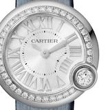 Cartier Ballon Blanc De Cartier Watch 26mm, Steel, Diamonds, Leather