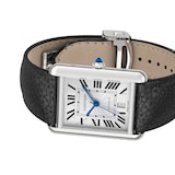 Cartier Tank Must, Extra-Large Model, Automatic Movement, Steel, Leather