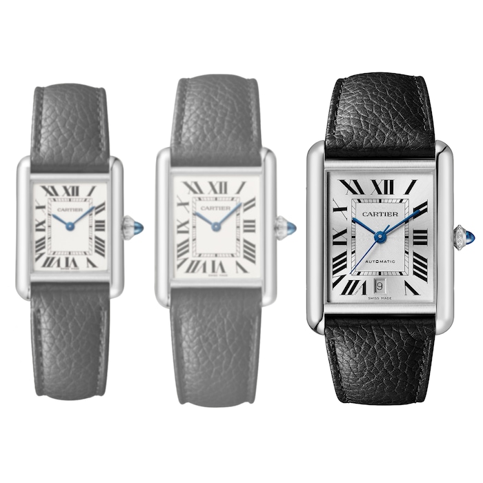 Cartier Tank Must, Extra-Large Model, Automatic Movement, Steel, Leather