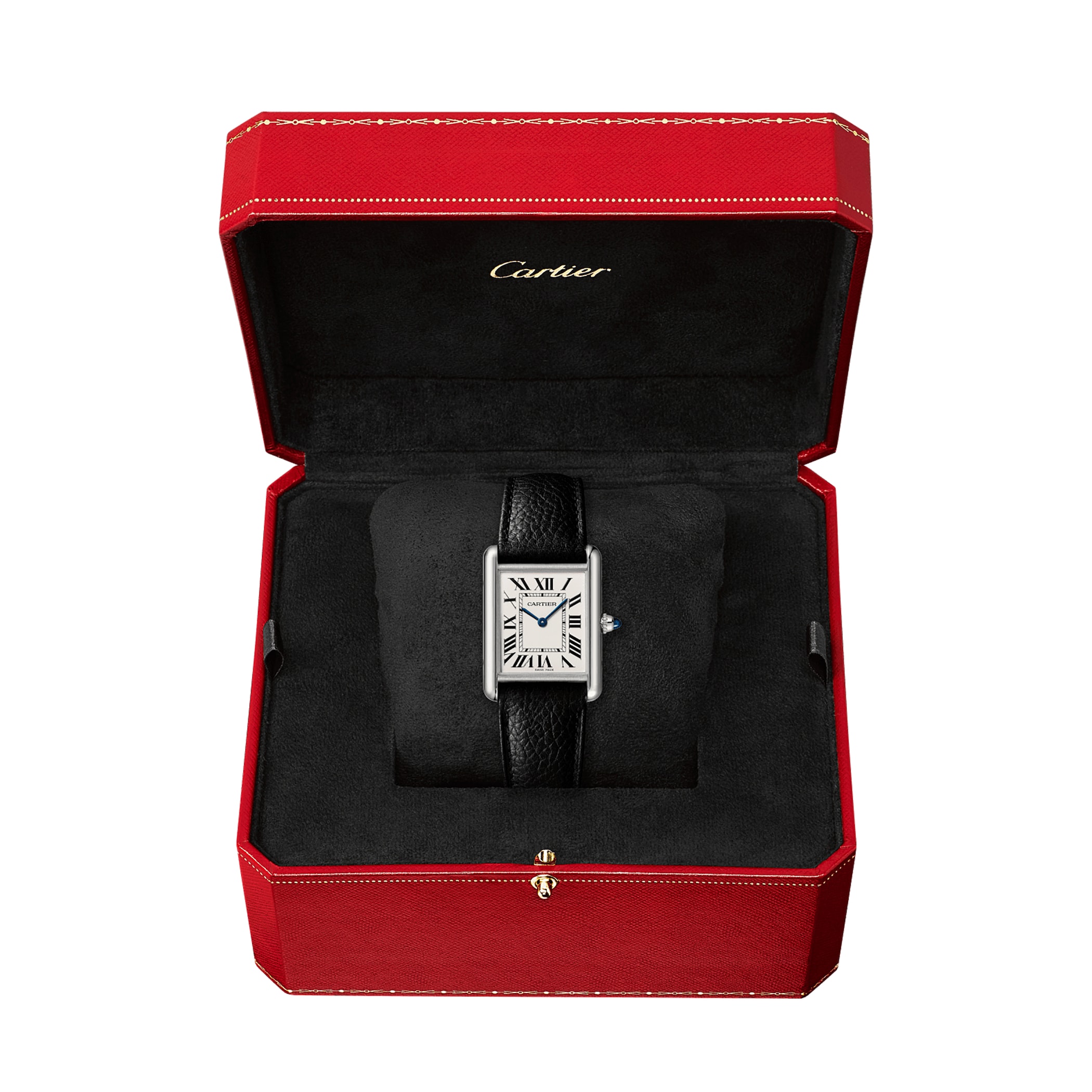 Cartier Tank Must, Large Model, Quartz Movement, Steel, Leather Cartier Tank Must, Large Model, Quartz Movement, Steel, Leather