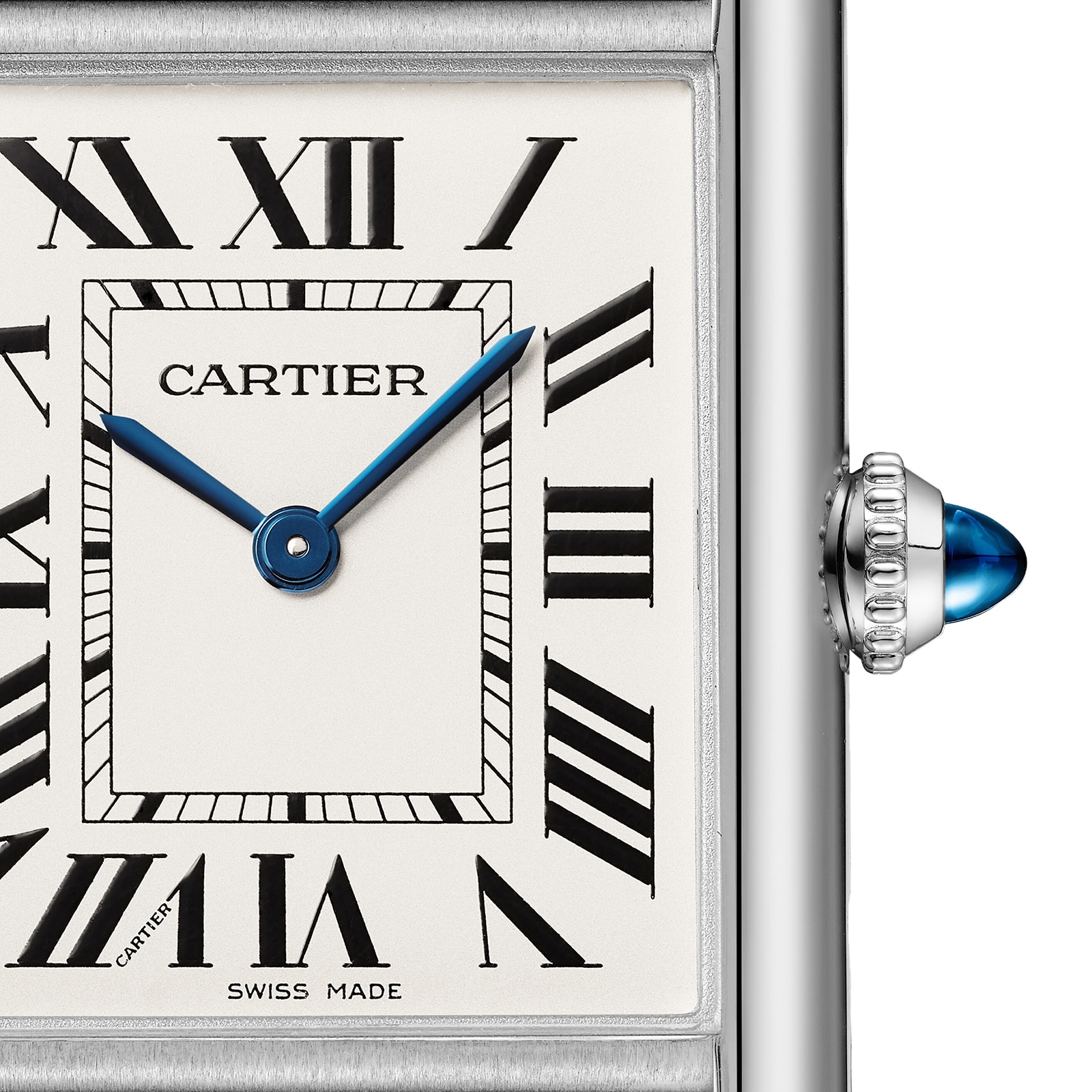 Cartier Tank Must, Large Model, Quartz Movement, Steel, Leather