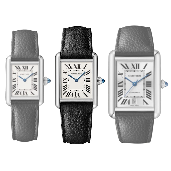 Cartier Tank Must, Large Model, Quartz Movement, Steel, Leather