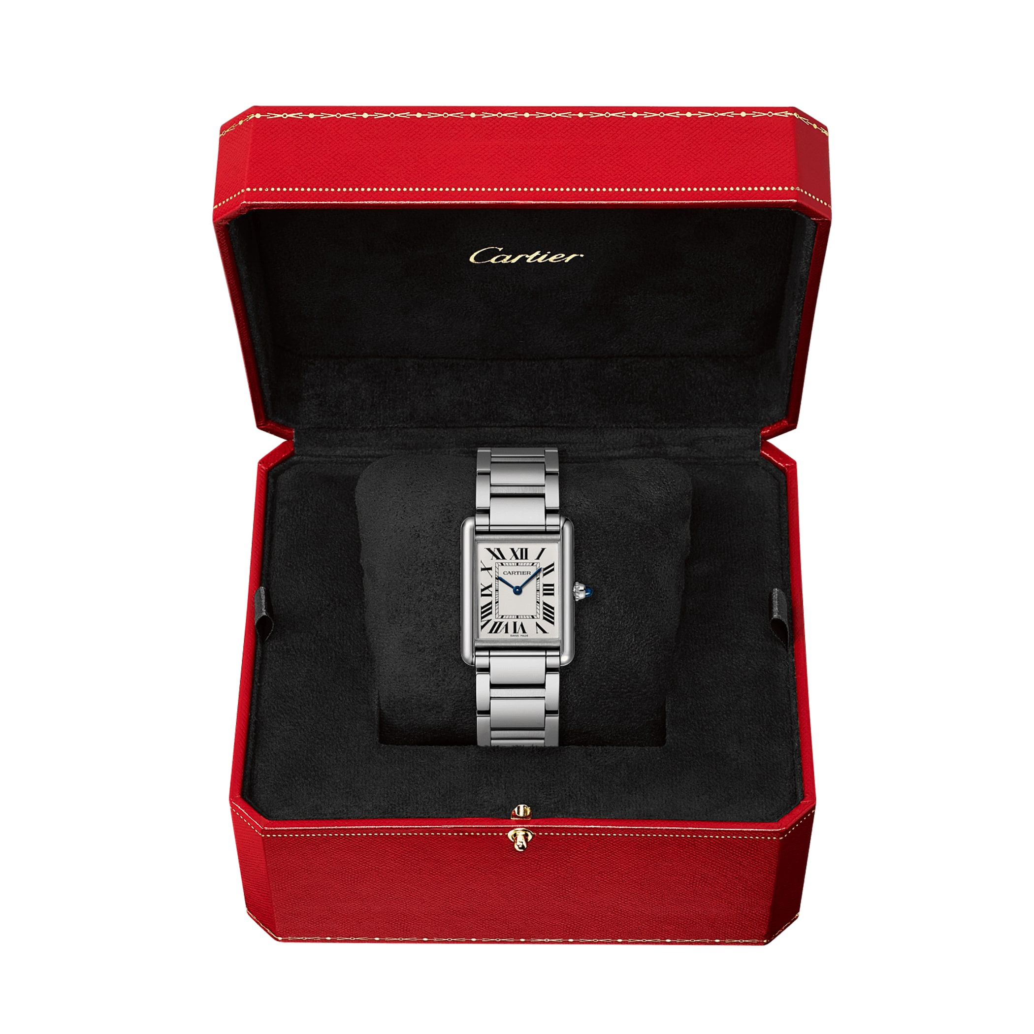 Cartier Tank Must, Large Model, Quartz Movement, Steel 33.7mm X 25.5mm