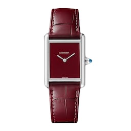 17311183 - Tank Must De Cartier, Large Model, Quartz Movement, Steel, Leather