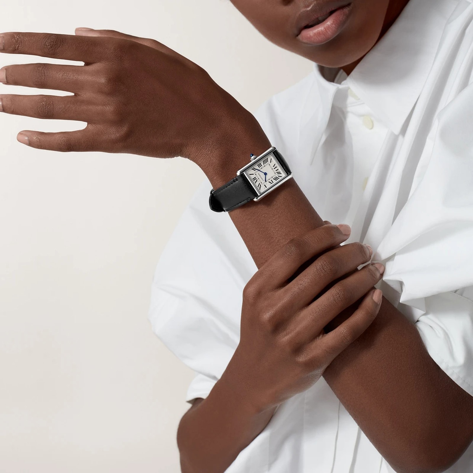 Cartier Tank Must Watch, Large Model, Solarbeat™ Photovoltaic Movement, Steel Cartier Tank Must Watch, Large Model, Solarbeat™ Photovoltaic Movement, Steel