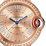 Cartier Ballon Bleu De Cartier Watch 33mm, Automatic Movement, Rose Gold, Diamonds