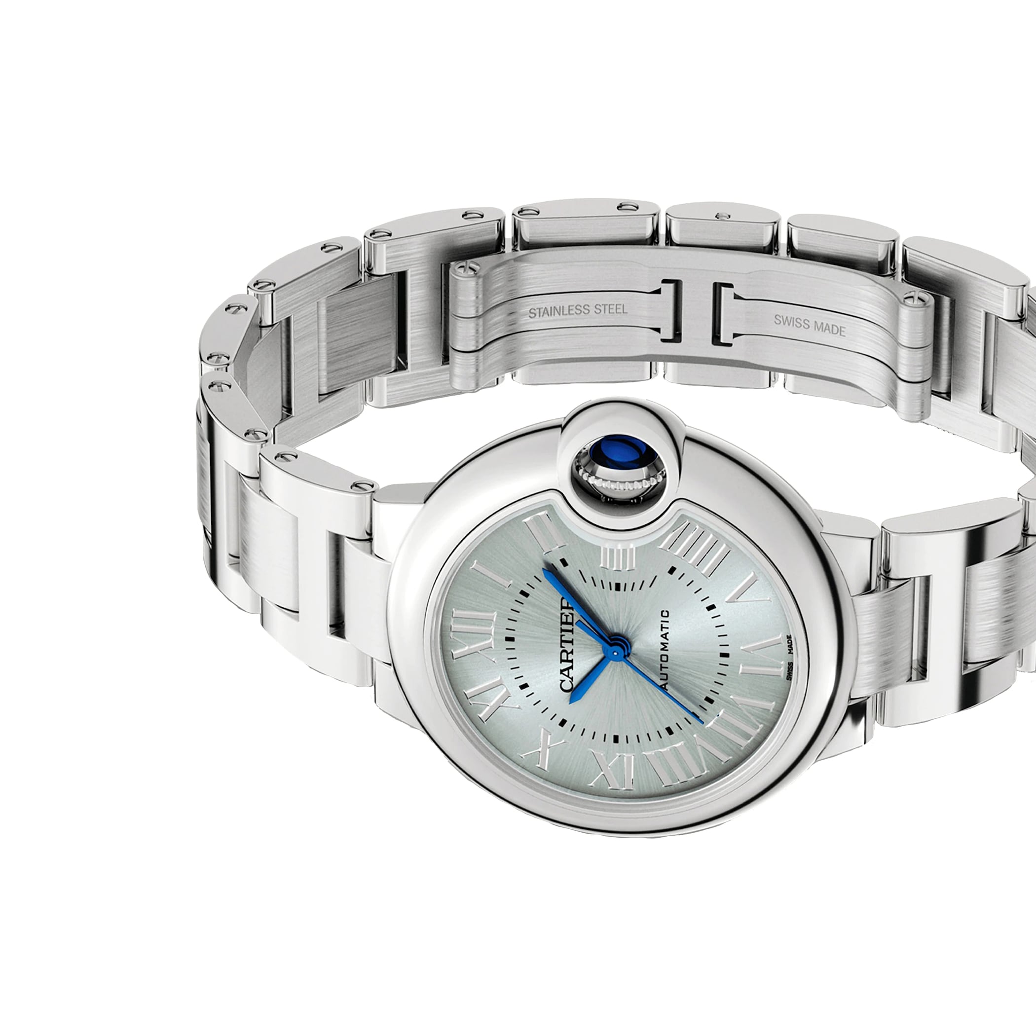 Cartier Ballon Bleu De Cartier Watch 33mm, Automatic Movement, Steel