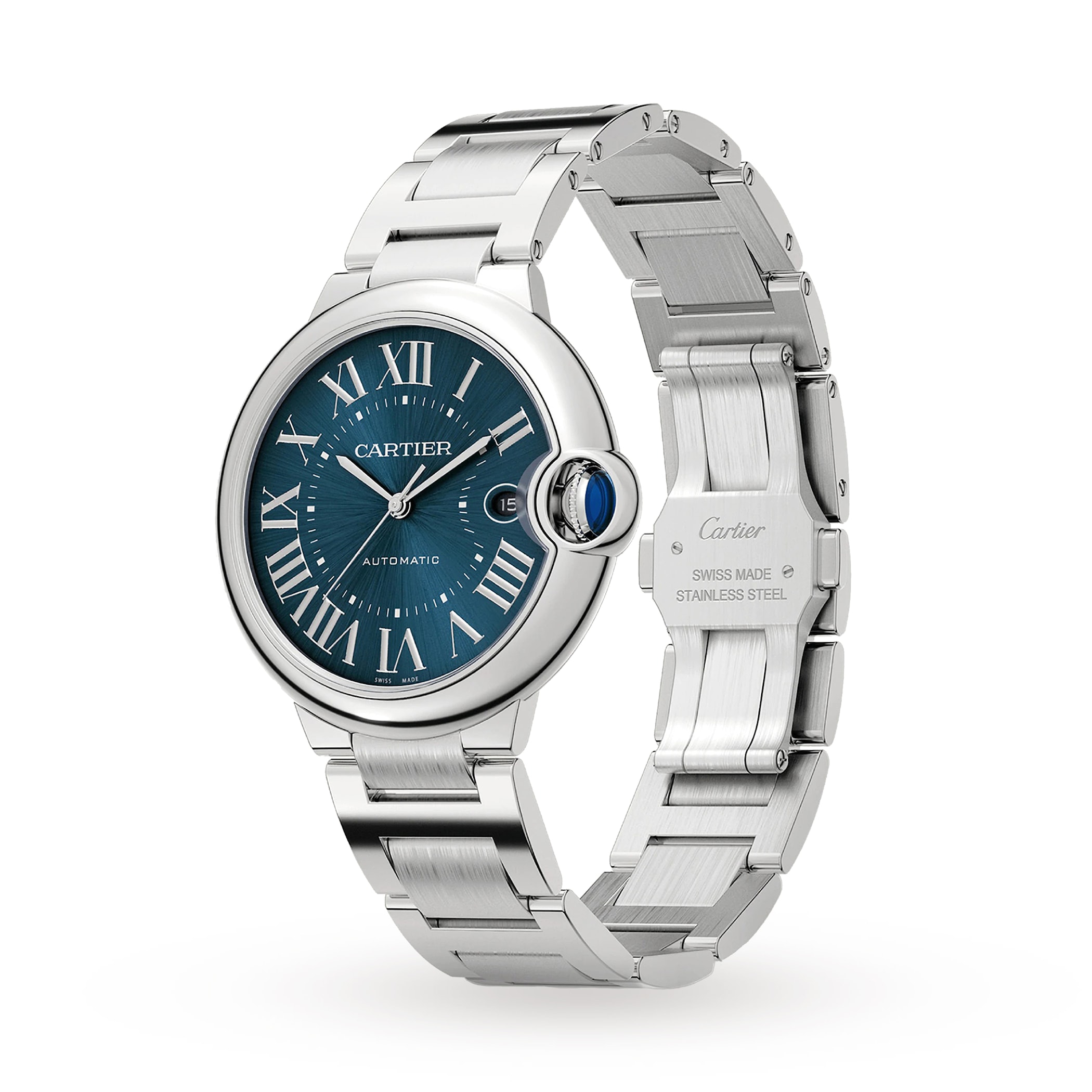 Cartier Ballon Bleu De Cartier Watch 40mm, Automatic Movement, Steel Cartier Ballon Bleu De Cartier Watch 40mm, Automatic Movement, Steel