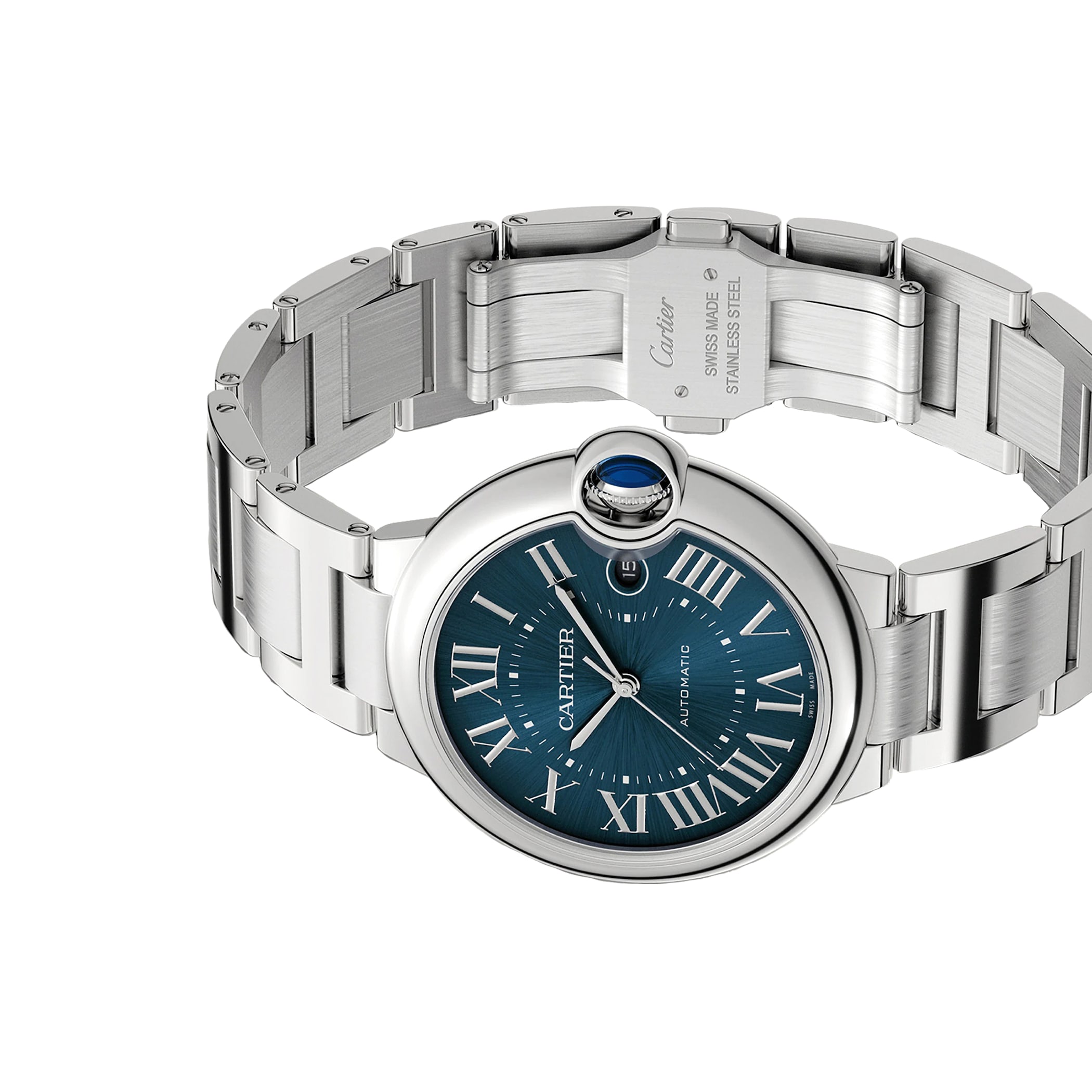 Cartier Ballon Bleu De Cartier Watch 40mm, Automatic Movement, Steel Cartier Ballon Bleu De Cartier Watch 40mm, Automatic Movement, Steel