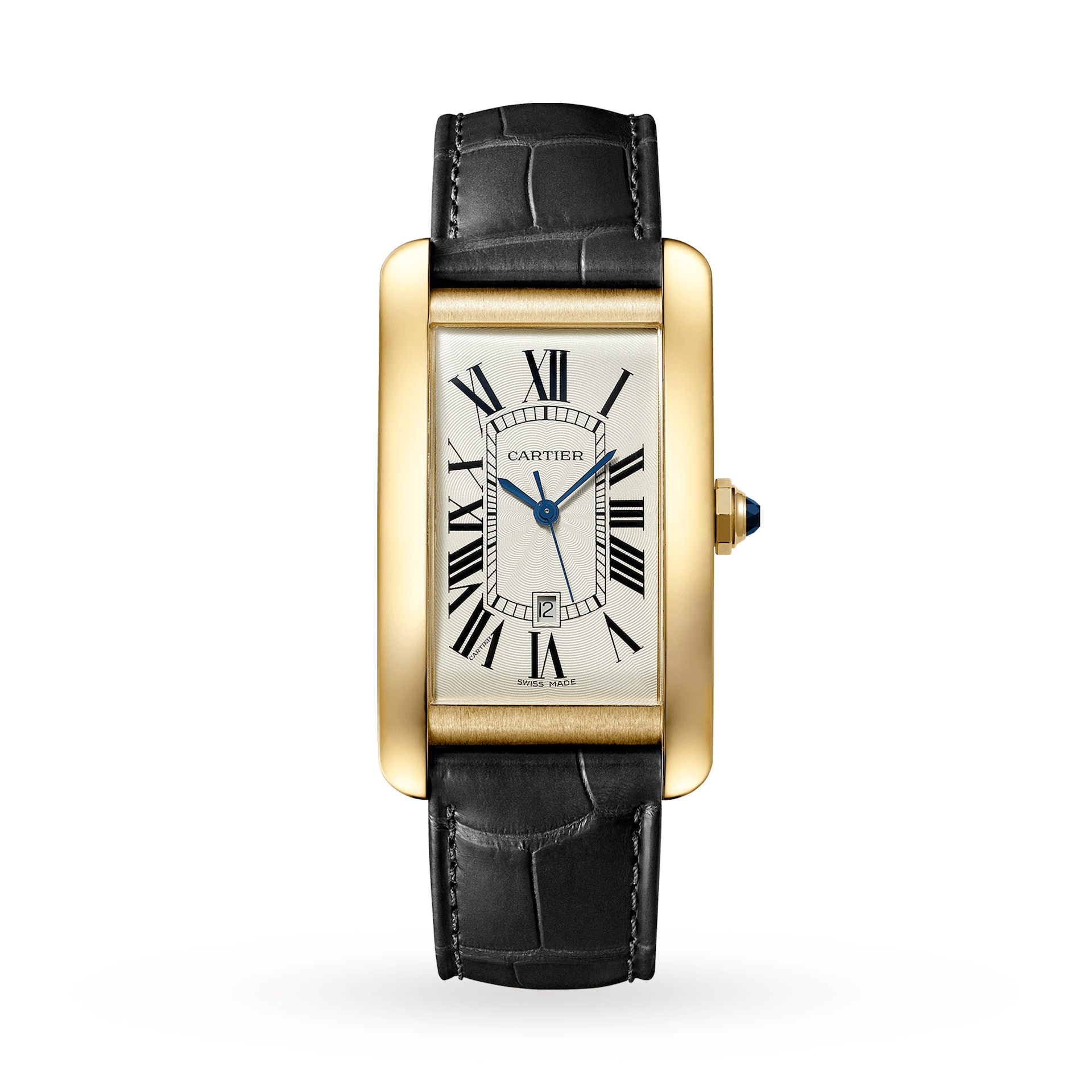 Cartier Tank Américaine Watch Large Model, Yellow Gold, Leather Cartier Tank Américaine Watch Large Model, Yellow Gold, Leather