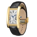 Cartier Tank Américaine Watch Large Model, Yellow Gold, Leather