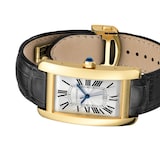 Cartier Tank Américaine Watch Large Model, Yellow Gold, Leather