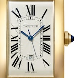 Cartier Tank Américaine Watch Large Model, Yellow Gold, Leather