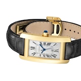 Cartier Tank Américaine Watch Medium Model, Yellow Gold, Leather