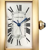 Cartier Tank Américaine Watch Medium Model, Yellow Gold, Leather