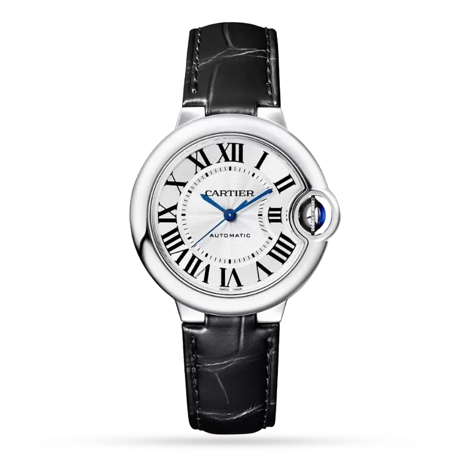Cartier Ballon Bleu De Cartier Watch, 33mm, Mechanical Movement With Automatic Winding, Steel Cartier Ballon Bleu De Cartier Watch, 33mm, Mechanical Movement With Automatic Winding, Steel