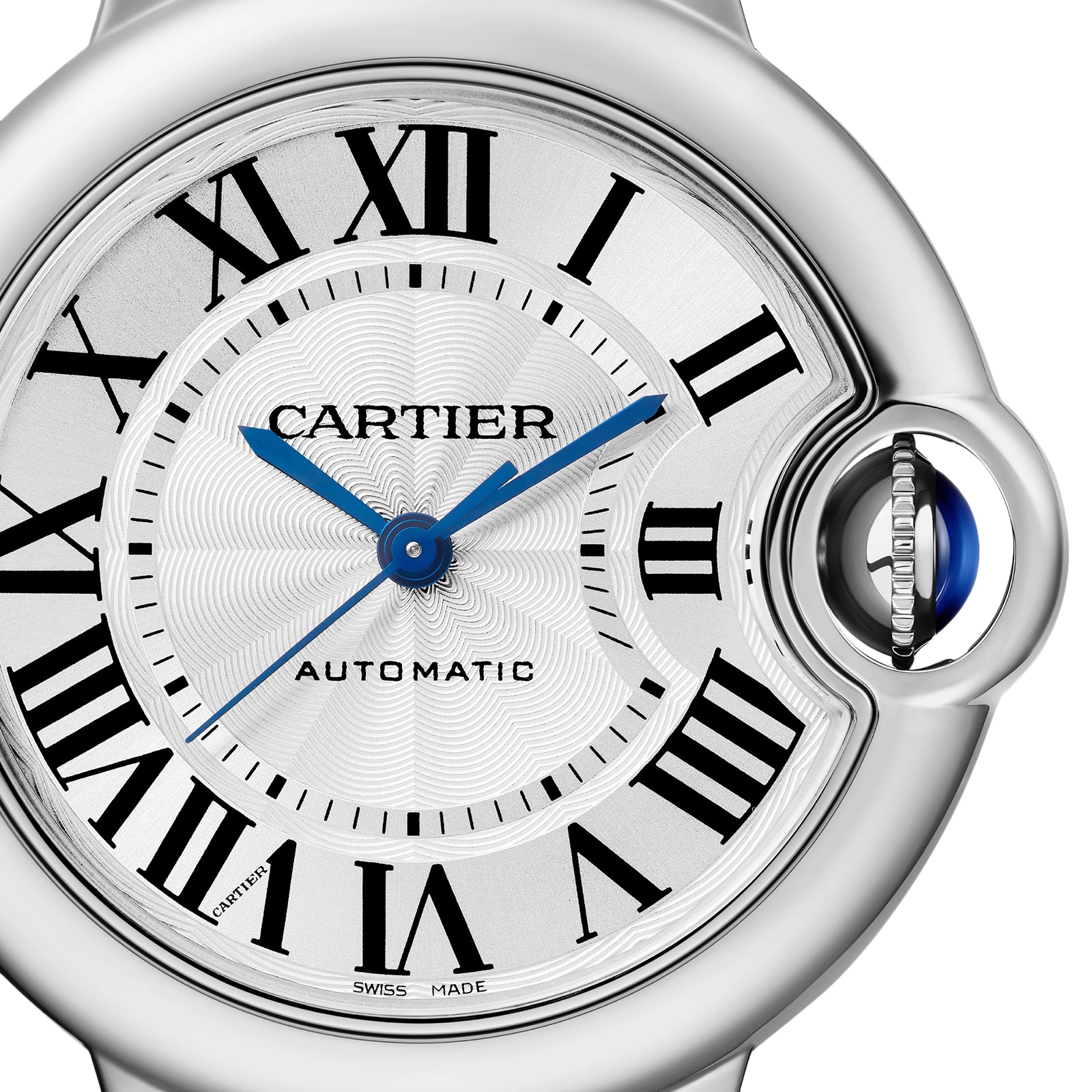 Cartier Ballon Bleu De Cartier Watch, 33mm, Mechanical Movement With Automatic Winding, Steel Cartier Ballon Bleu De Cartier Watch, 33mm, Mechanical Movement With Automatic Winding, Steel
