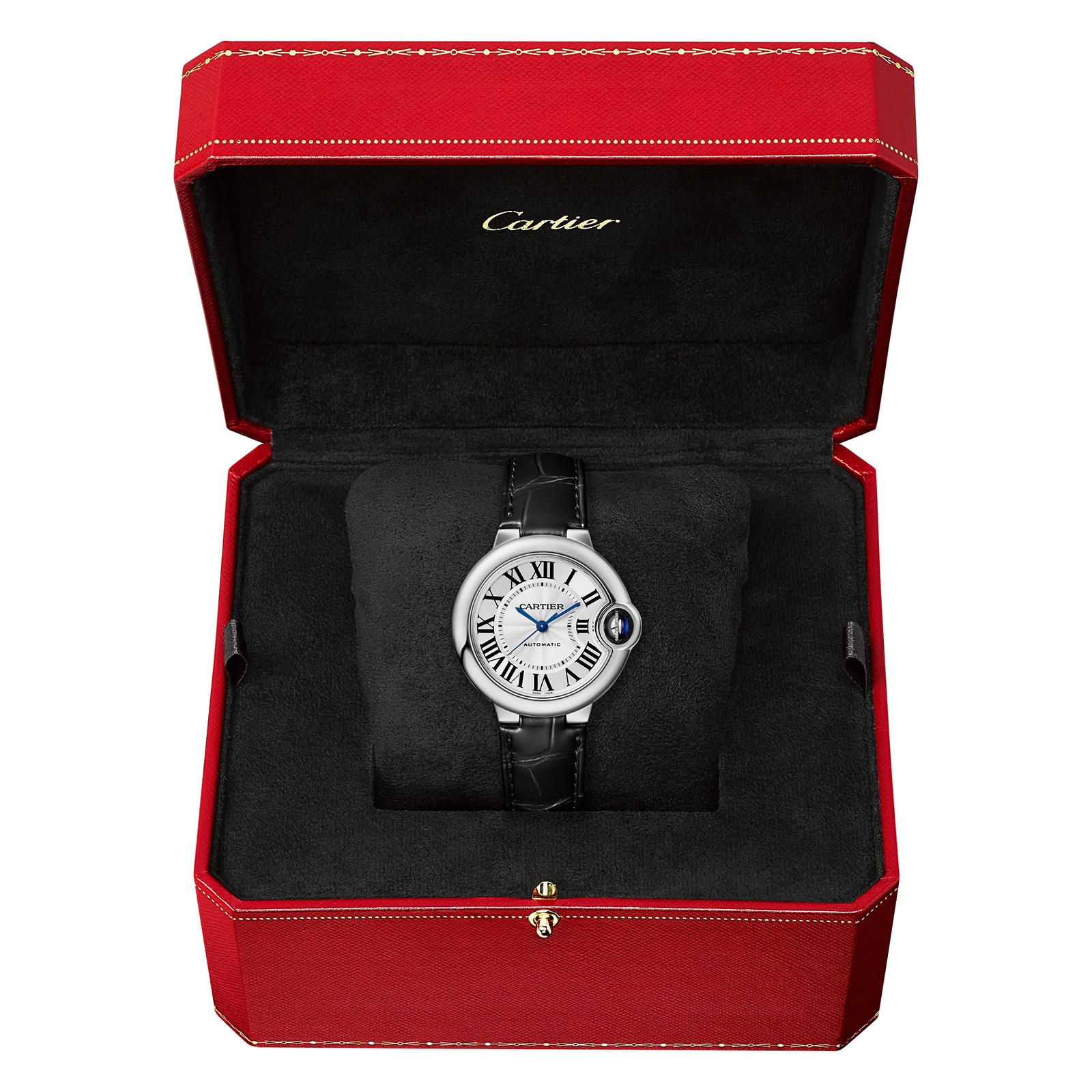 Cartier Ballon Bleu De Cartier Watch, 33mm, Mechanical Movement With Automatic Winding, Steel Cartier Ballon Bleu De Cartier Watch, 33mm, Mechanical Movement With Automatic Winding, Steel