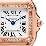 Cartier Panthère De Cartier Watch Small Model, Quartz Movement, Rose Gold, Diamonds