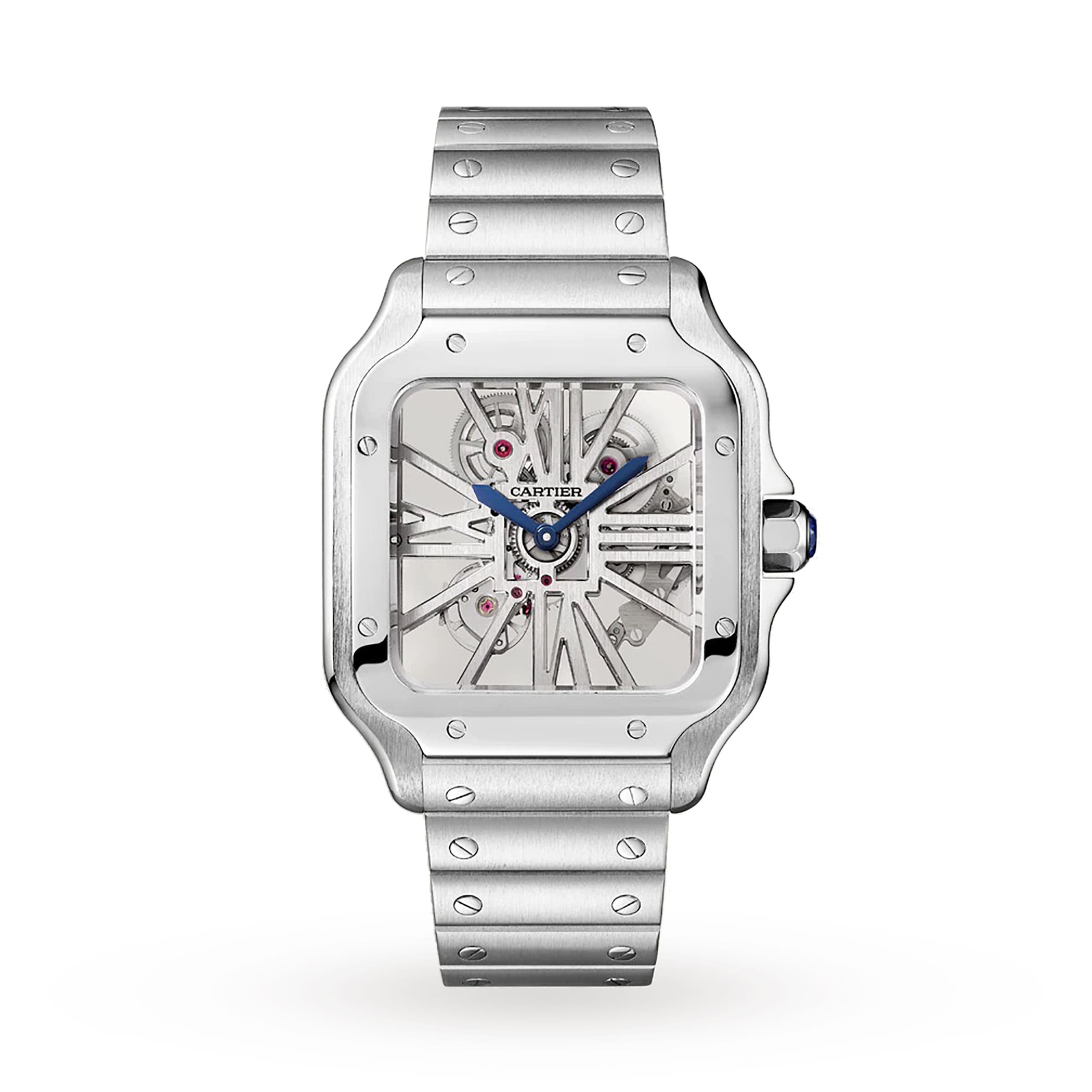Cartier Santos De Cartier Watch, Large Model, Hand-Wound Mechanical Movement, Steel Cartier Santos De Cartier Watch, Large Model, Hand-Wound Mechanical Movement, Steel