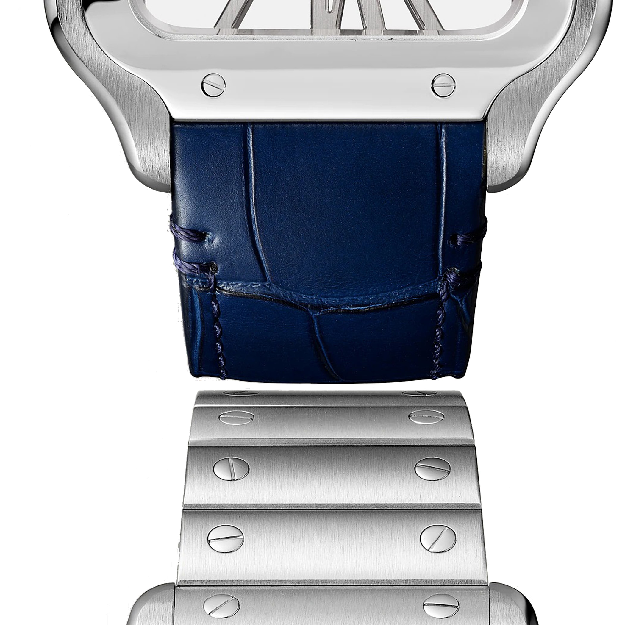 Cartier Santos De Cartier Watch, Large Model, Hand-Wound Mechanical Movement, Steel Cartier Santos De Cartier Watch, Large Model, Hand-Wound Mechanical Movement, Steel