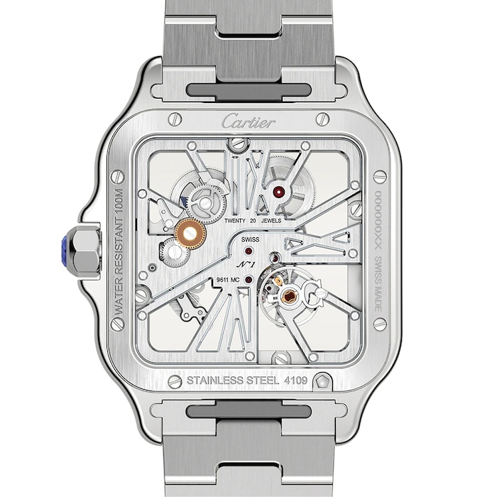 Cartier Santos De Cartier Watch, Large Model, Hand-Wound Mechanical Movement, Steel