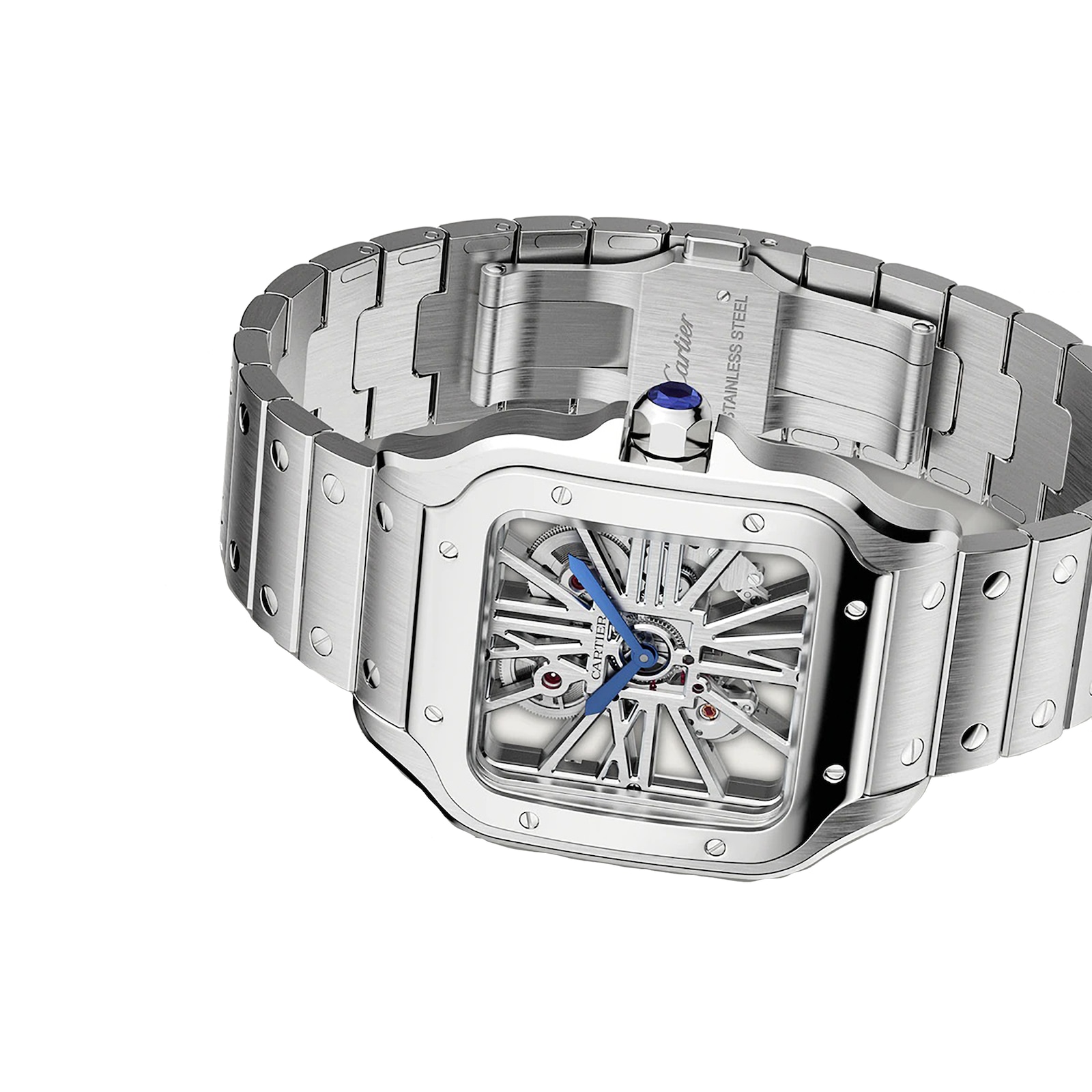 Cartier Santos De Cartier Watch, Large Model, Hand-Wound Mechanical Movement, Steel