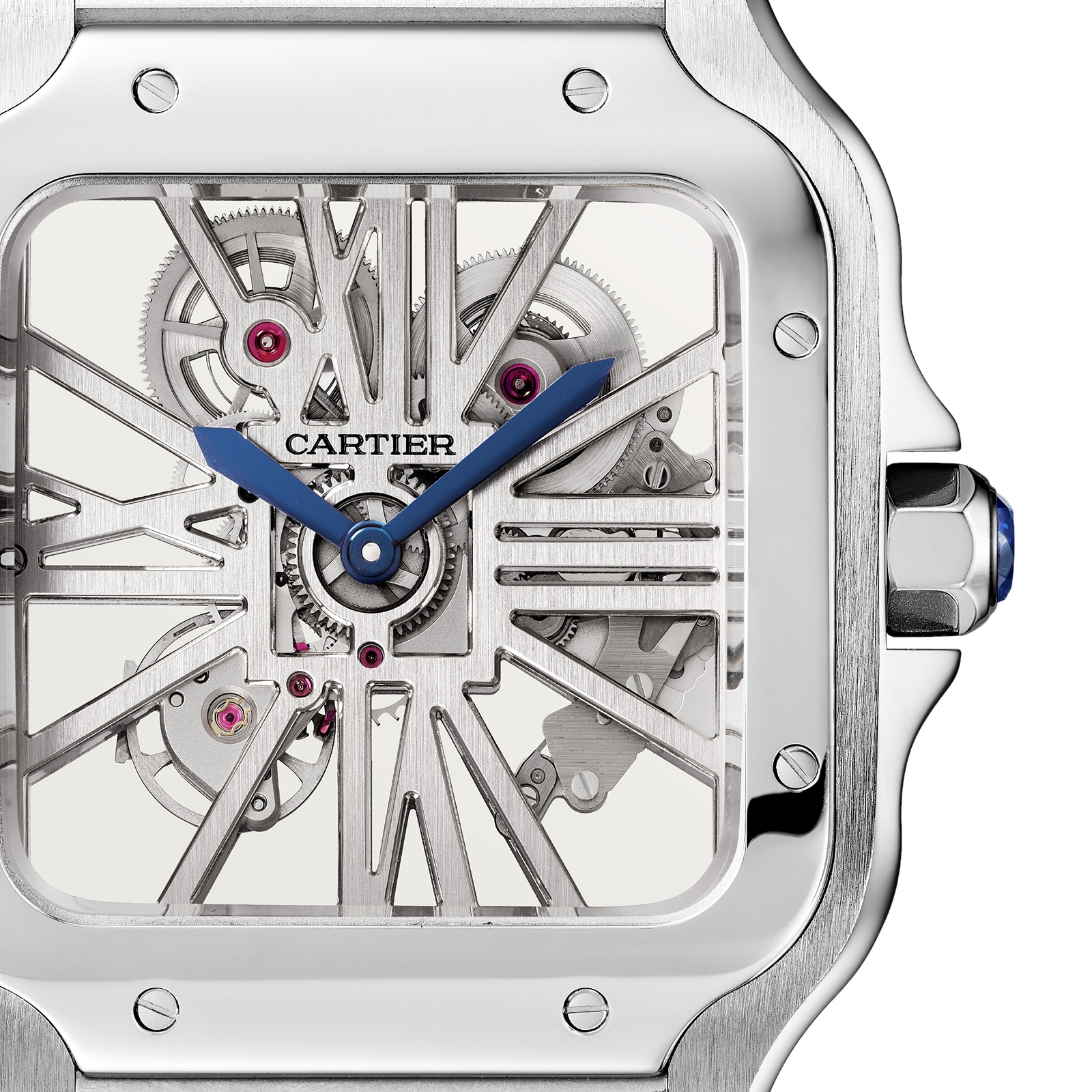 Cartier Santos De Cartier Watch, Large Model, Hand-Wound Mechanical Movement, Steel Cartier Santos De Cartier Watch, Large Model, Hand-Wound Mechanical Movement, Steel