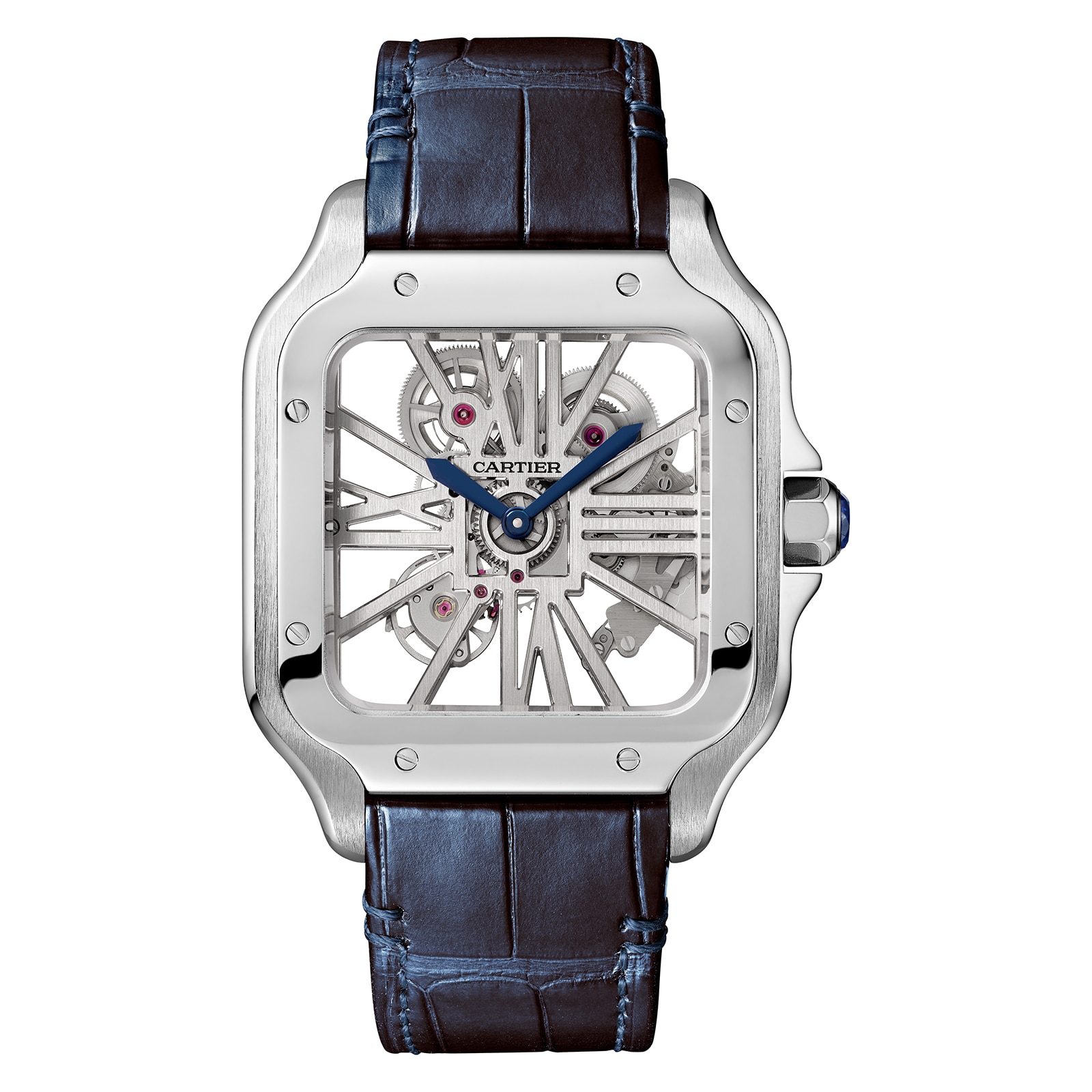 Cartier Santos De Cartier Watch, Large Model, Hand-Wound Mechanical Movement, Steel Cartier Santos De Cartier Watch, Large Model, Hand-Wound Mechanical Movement, Steel