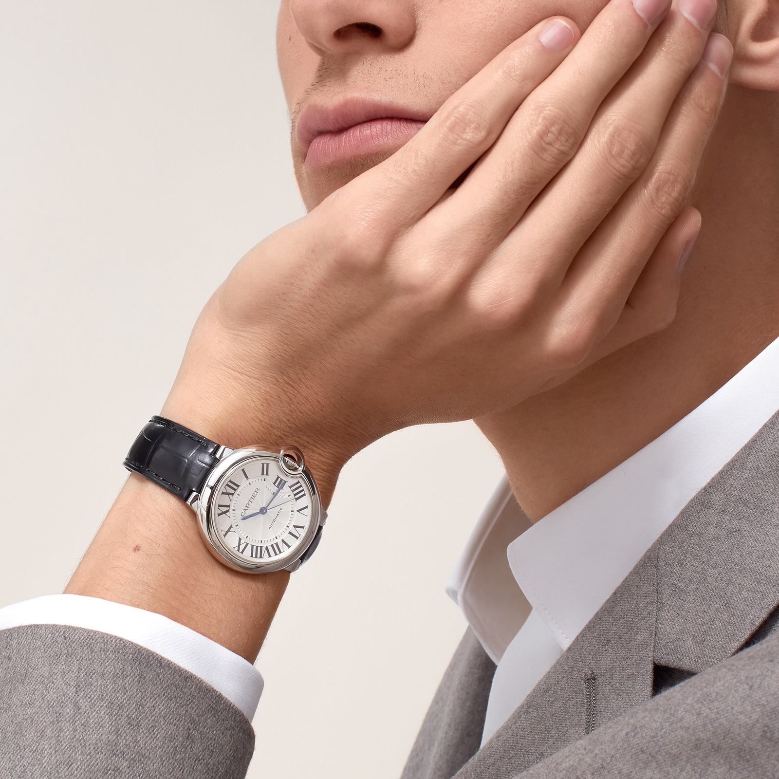 Cartier Ballon Bleu De Cartier Watch, 36mm, Mechanical Movement With Automatic Winding, Steel Cartier Ballon Bleu De Cartier Watch, 36mm, Mechanical Movement With Automatic Winding, Steel