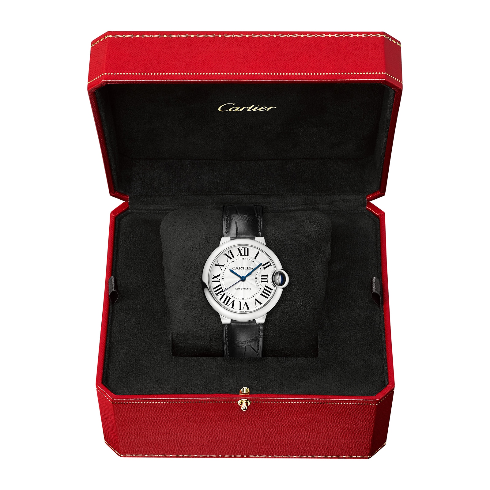 Cartier Ballon Bleu De Cartier Watch, 36mm, Mechanical Movement With Automatic Winding, Steel Cartier Ballon Bleu De Cartier Watch, 36mm, Mechanical Movement With Automatic Winding, Steel