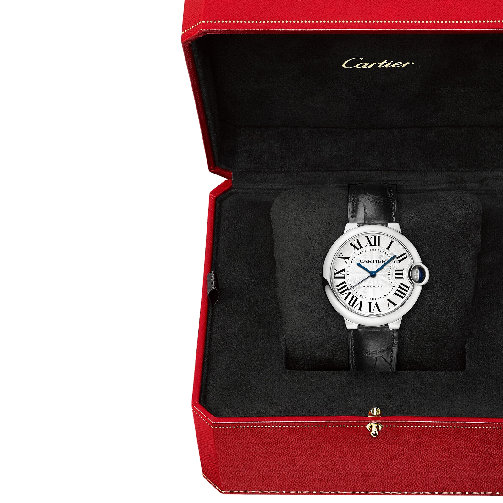 Cartier Ballon Bleu De Cartier Watch, 36mm, Mechanical Movement With Automatic Winding, Steel Cartier Ballon Bleu De Cartier Watch, 36mm, Mechanical Movement With Automatic Winding, Steel