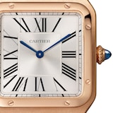 Cartier Santos-Dumont Watch Large Model, Quartz Movement, Rose Gold, Leather