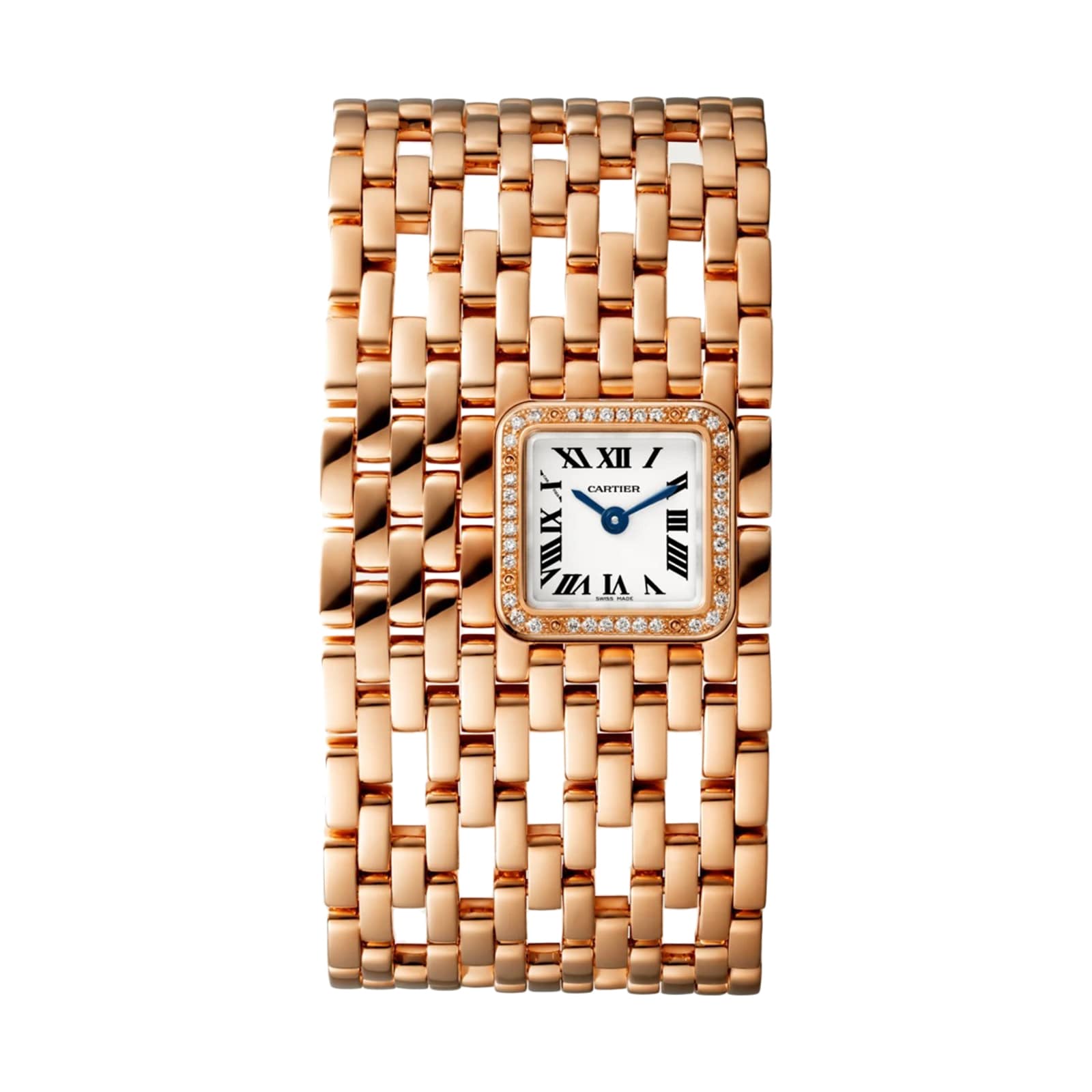 Cartier Panthère De Cartier Cuff Watch, Quartz Movement, Rose Gold, Diamonds. Cartier Panthère De Cartier Cuff Watch, Quartz Movement, Rose Gold, Diamonds.