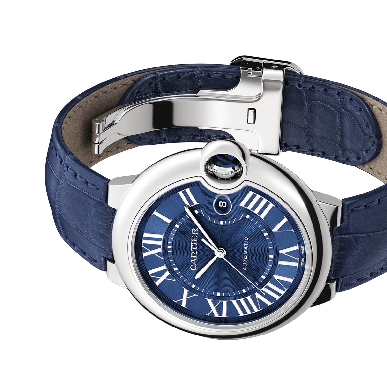 Cartier Ballon Bleu de Cartier watch, 42 mm. Mechanical movement with automatic winding, caliber 1847 MC.
