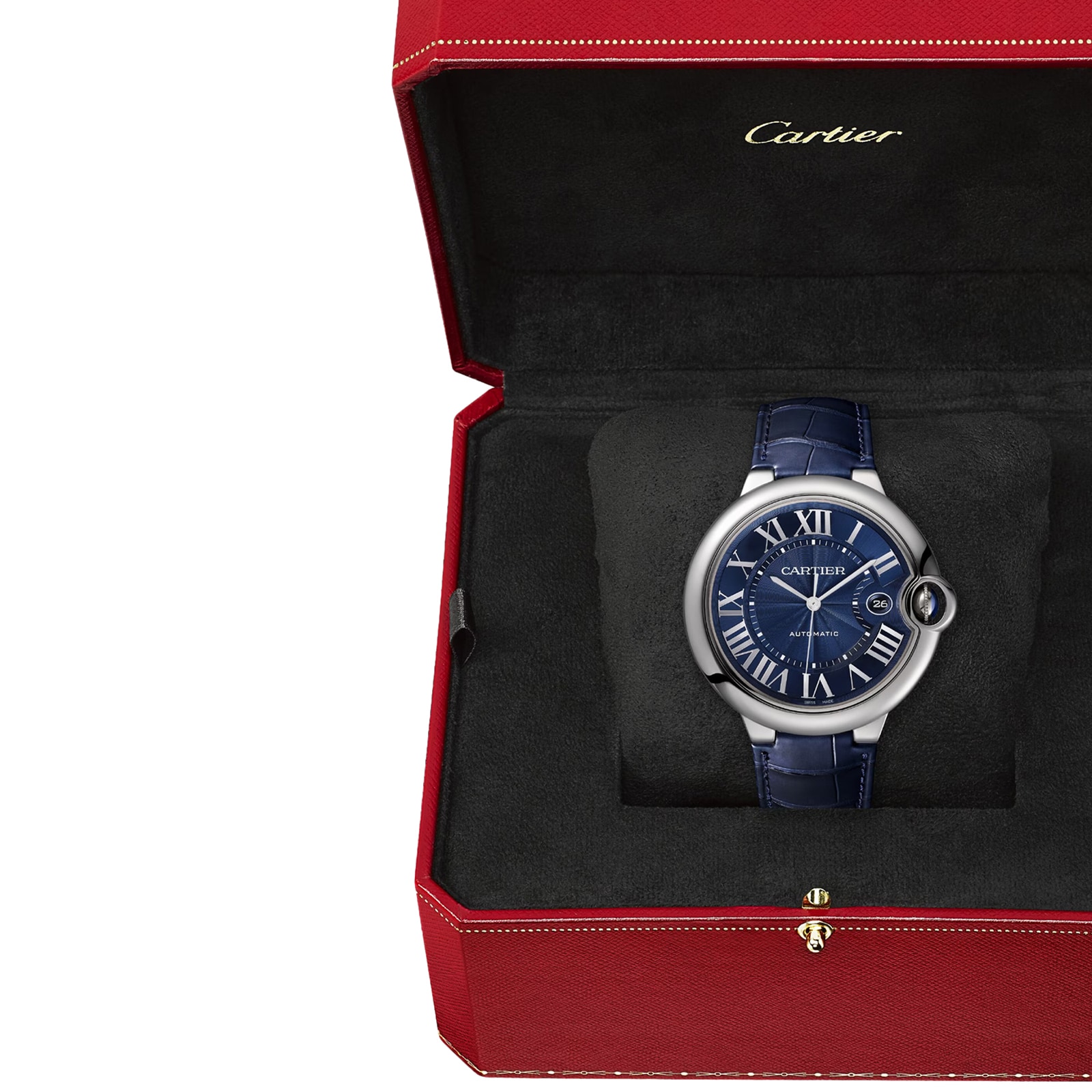 Cartier Ballon Bleu de Cartier watch, 42 mm. Mechanical movement with automatic winding, caliber 1847 MC.