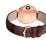 Cartier Ballon Bleu De Cartier Watch 28mm, Quartz Movement, Rose Gold, Leather