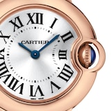 Cartier Ballon Bleu De Cartier Watch 28mm, Quartz Movement, Rose Gold, Leather