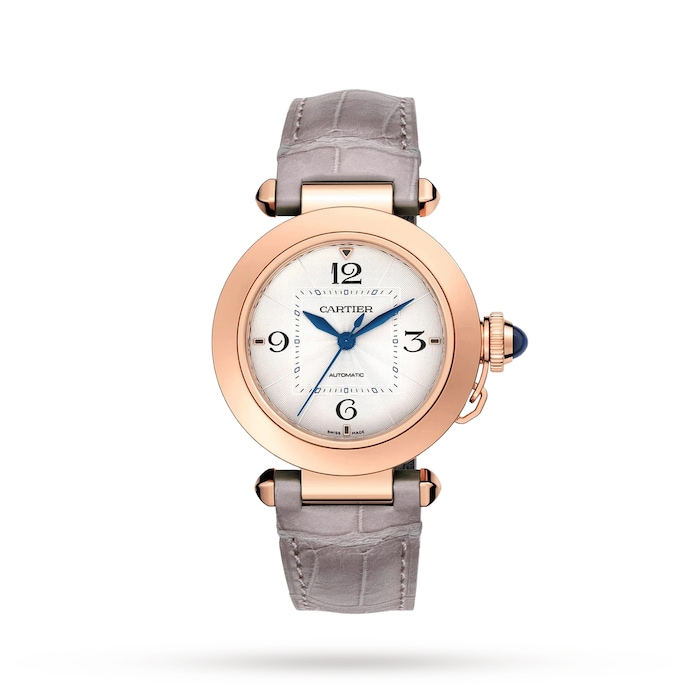 Cartier Pasha De Cartier Watch 35mm, Automatic Movement, Rose Gold, 2 Interchangeable Leather Straps