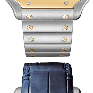 Cartier Santos De Cartier Watch, Large Model, Manual Winding, Steel Case, Yellow Gold