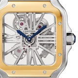 Cartier Santos De Cartier Watch, Large Model, Manual Winding, Steel Case, Yellow Gold