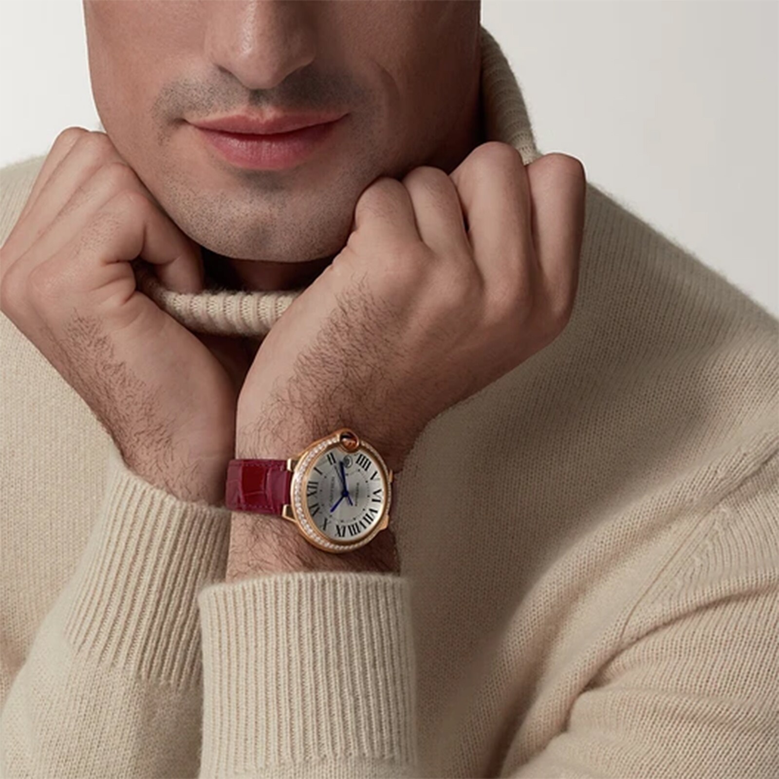 Cartier Ballon Bleu De Cartier Watch 40mm, Automatic Movement, Rose Gold