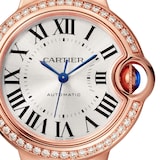 Cartier Ballon Bleu De Cartier Watch 33mm, Mechanical Movement With Automatic Winding, Rose Gold, Diamonds