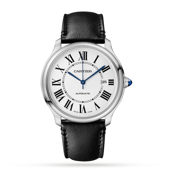Cartier Ronde Must de Cartier watch, 40 mm, mechanical movement with automatic winding, calibre 1847 MC. Steel case