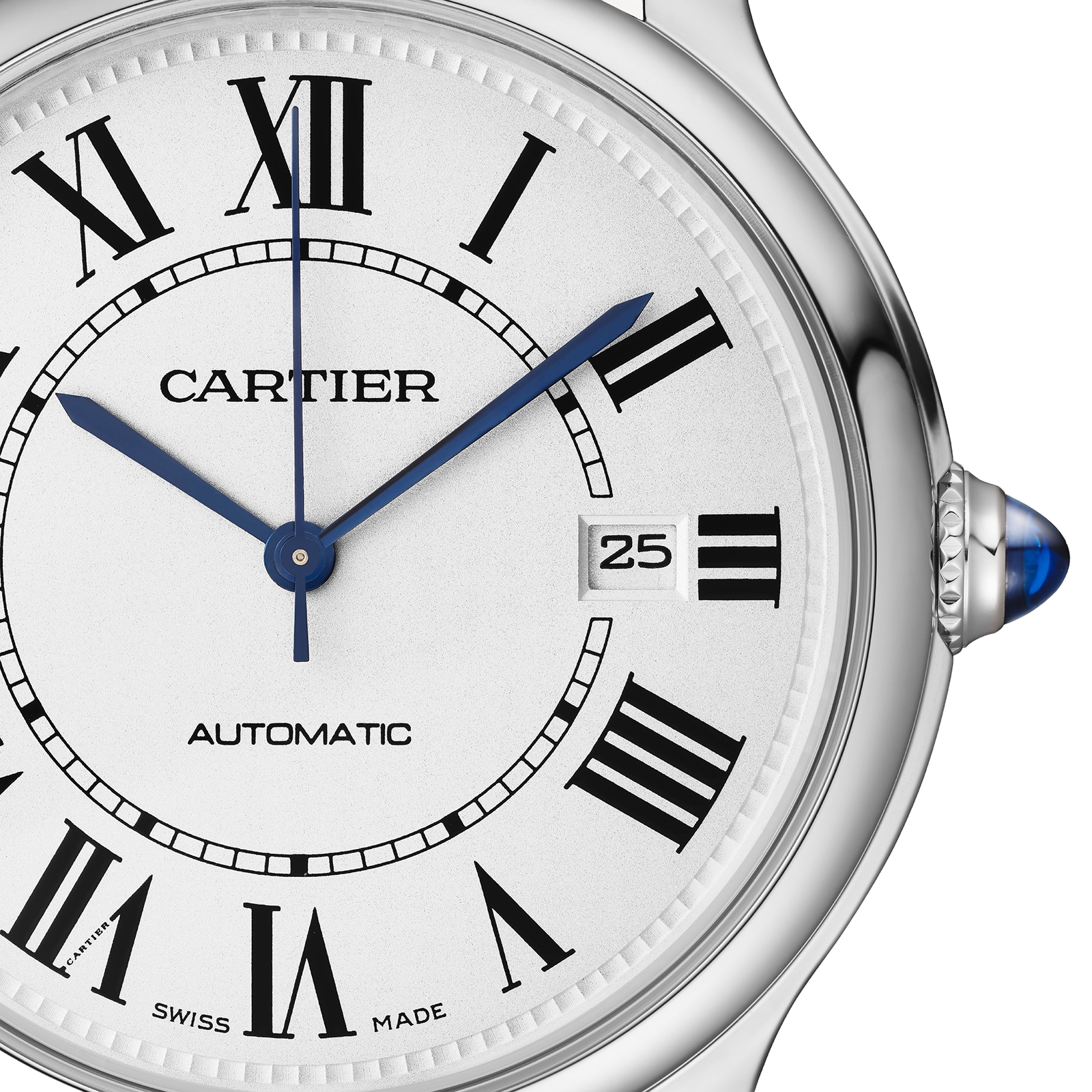 Cartier Ronde Must De Cartier Watch, 40mm, Mechanical Movement With Automatic Winding, Steel