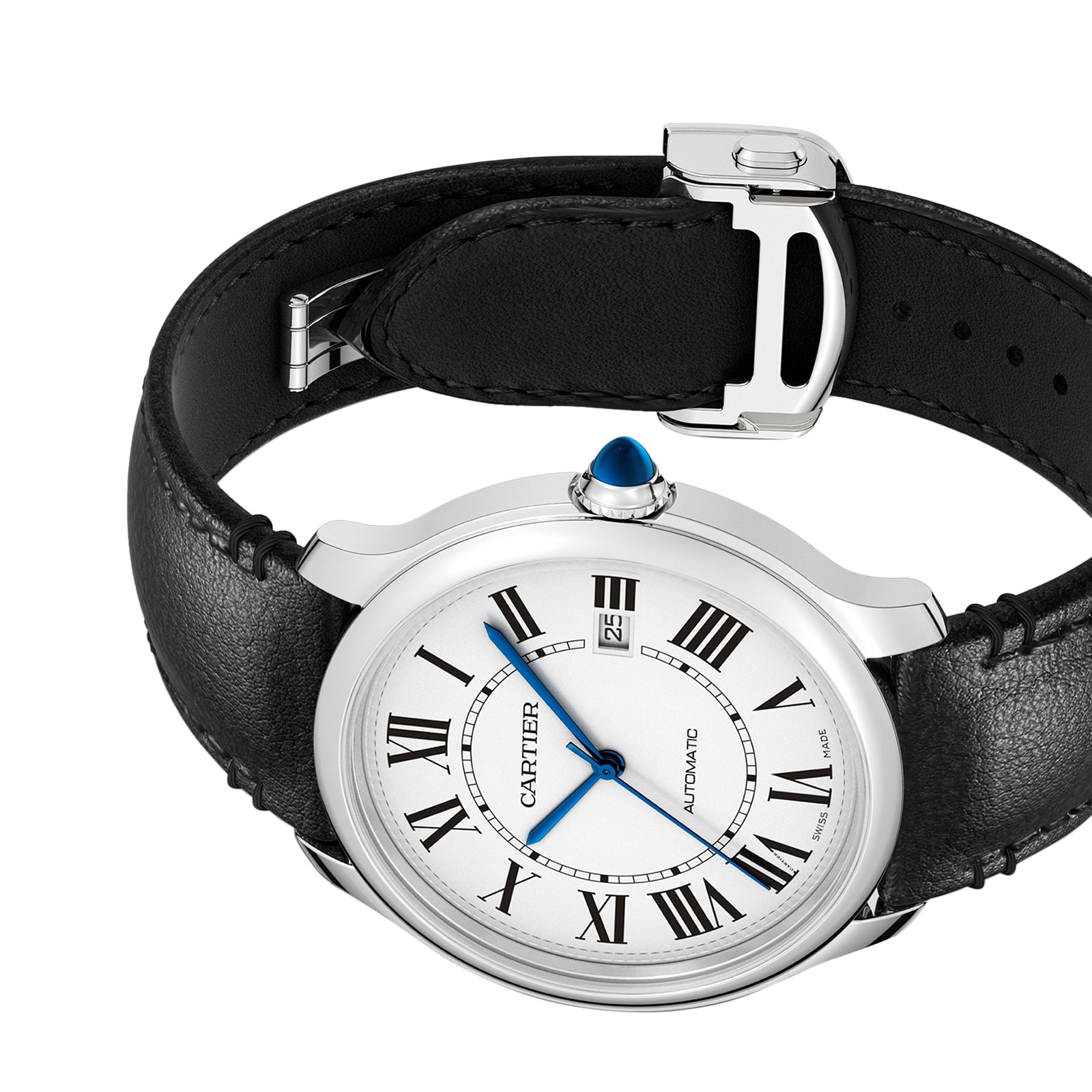 Cartier Ronde Must De Cartier Watch, 40mm, Mechanical Movement With Automatic Winding, Steel