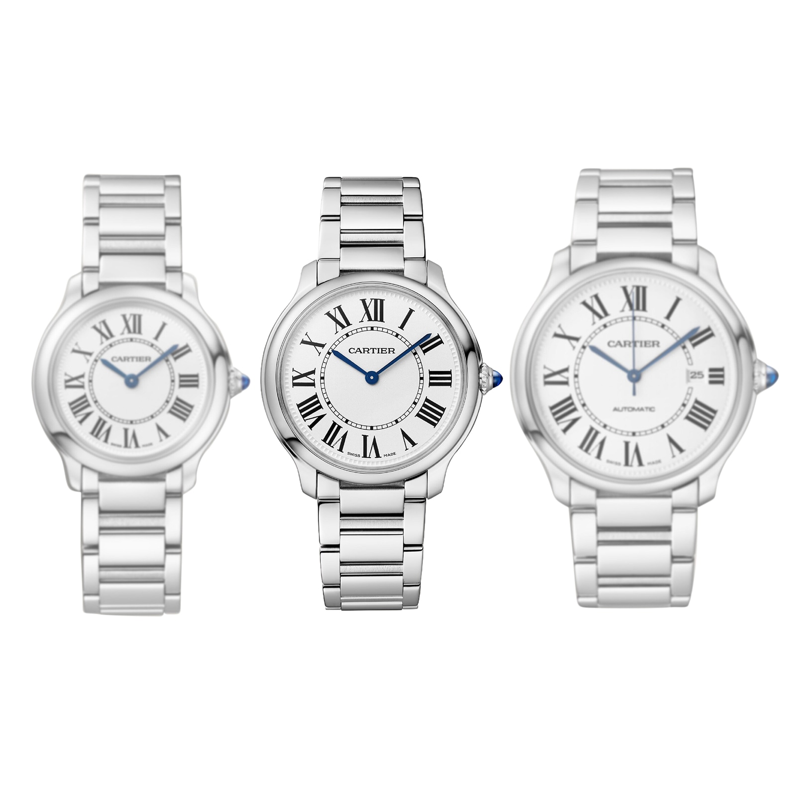 Cartier Ronde Must De Cartier Watch, 36mm, High Autonomy Quartz Movement (approx. 8 Years), Steel