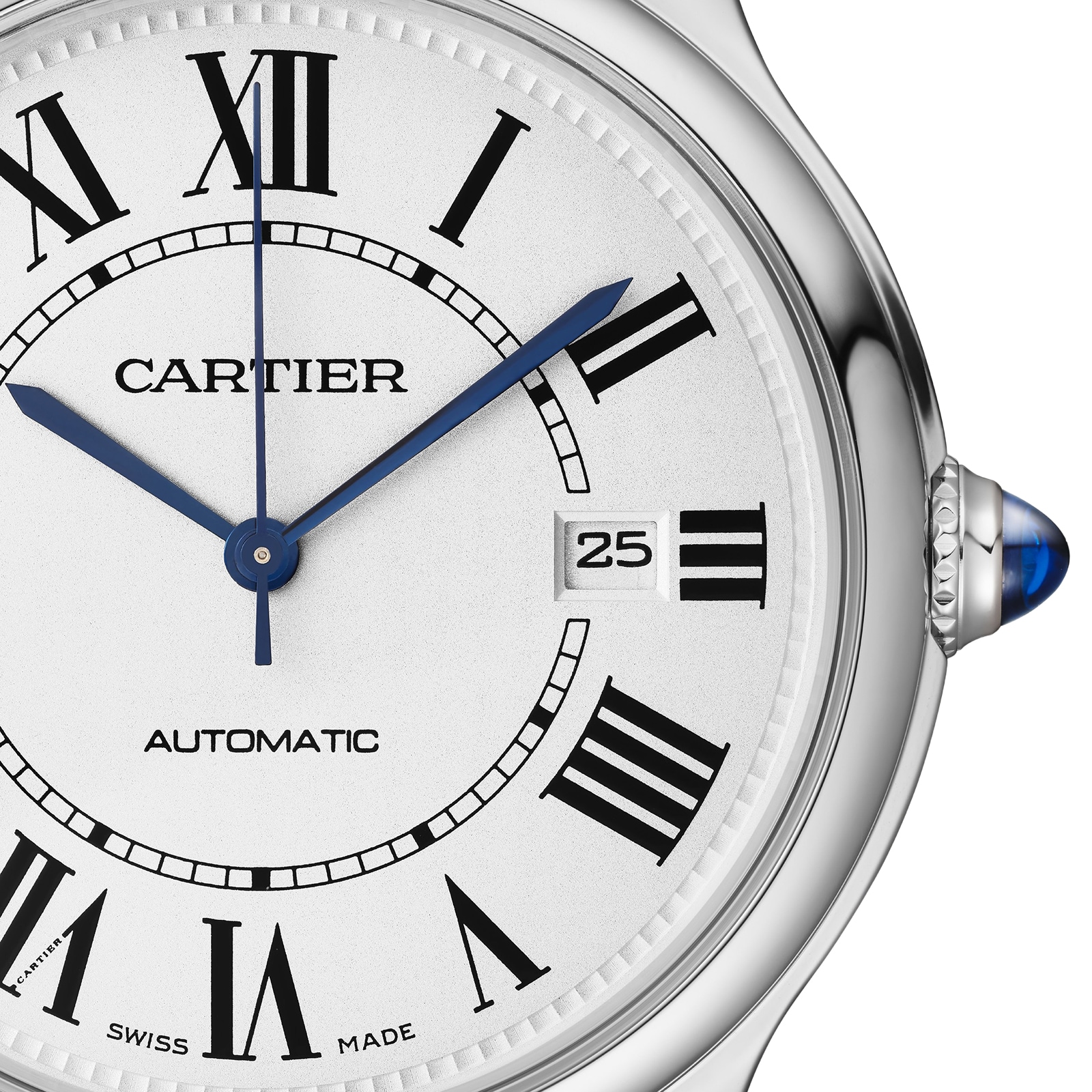 Cartier Ronde Must De Cartier Watch, 40mm, Mechanical Movement With Automatic Winding, Steel