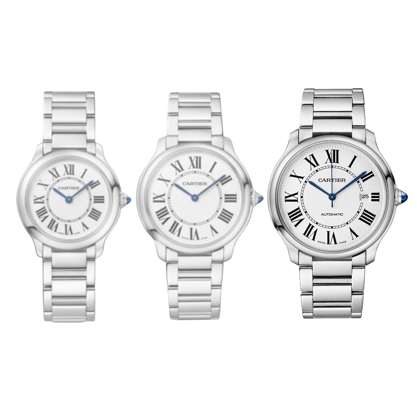 Cartier Ronde Must De Cartier Watch, 40mm, Mechanical Movement With Automatic Winding, Steel